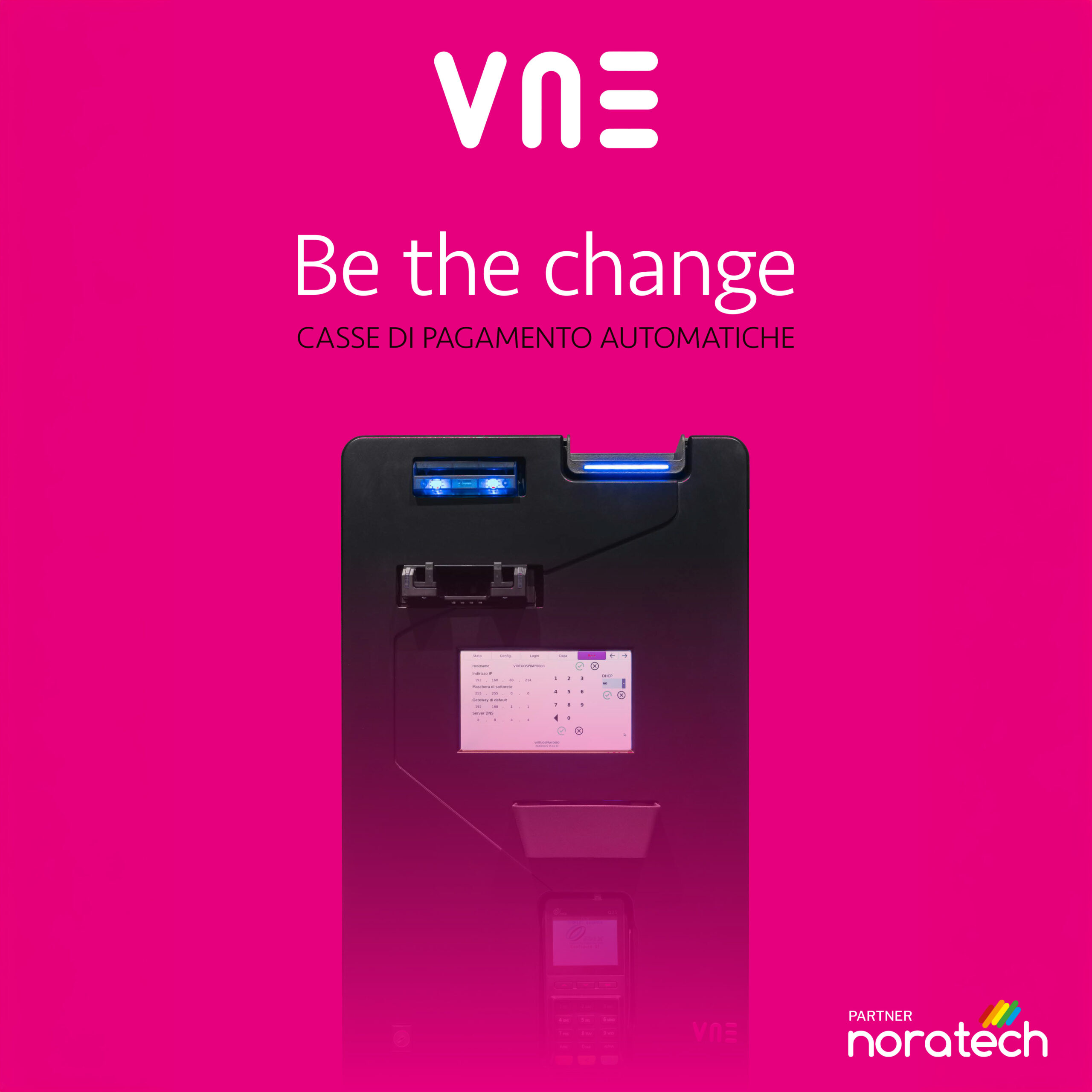 VNE partner noratech per le casse automatiche