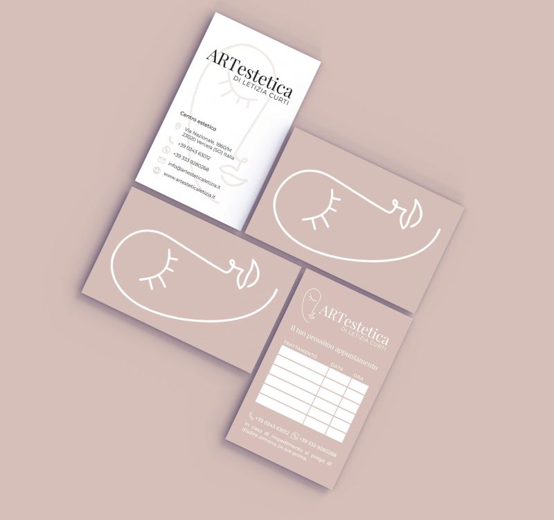 mockup business card artestetica