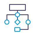 icona workflow business cube