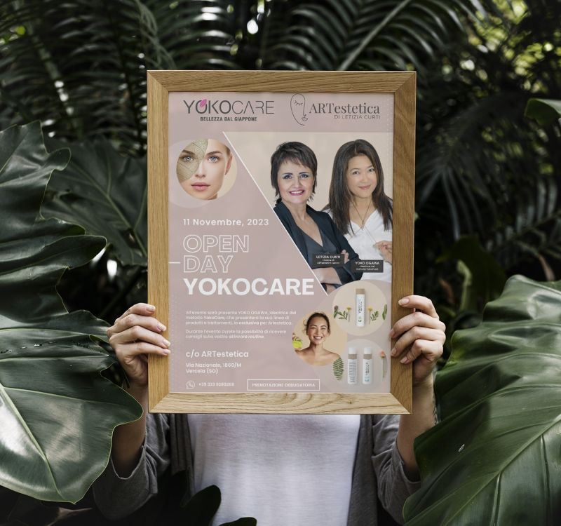 mockup artestetica poster evento yokocare