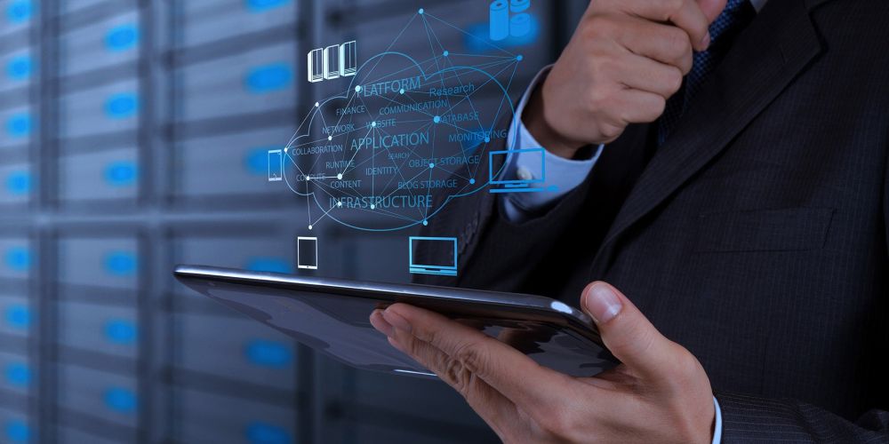 virtualizzazione server client concept