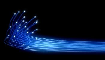 fibra ottica blu
